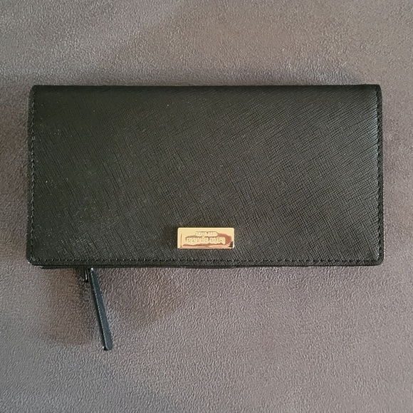 NEW Kate Spade Stacy Black Bifold Wallet - Picture 1 of 7